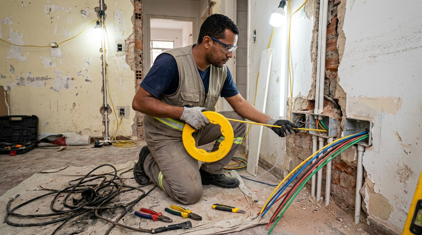 Cabeamento elétrico para empresas em Vitória‑ES