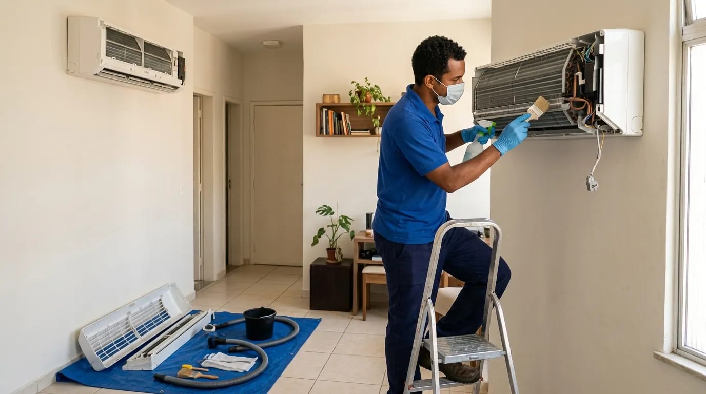 Limpeza da evaporadora em Vitória‑ES